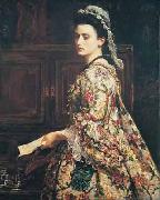 Sir John Everett Millais Vanessa oil on canvas